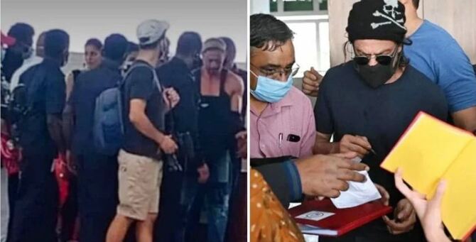 শাহরুখকে দেখতে উপচেপড়া ভিড়, বন্ধ শুটিং