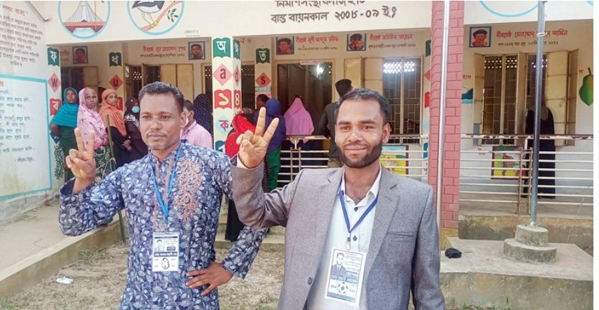 ভোট দিলেন সেই দুই ‘মৃত’ প্রার্থী