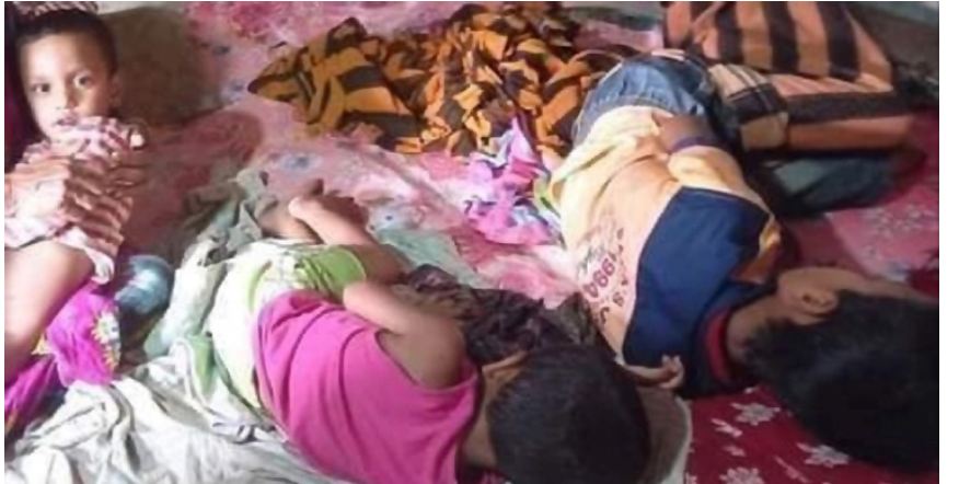 স্ত্রীর কাছে টাকা না পেয়ে ৩ সন্তানের মুখে বিষ ঢেলে দিলেন বাবা