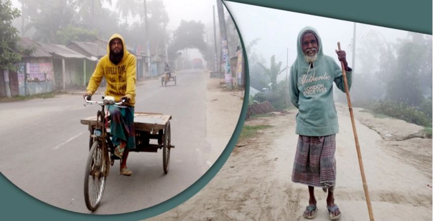 জেঁকে বসেছে শীত, বিপাকে খেটে খাওয়া মানুষ