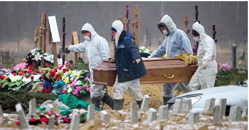 বিশ্বে একদিনে প্রায় চার হাজার মৃত্যু, শীর্ষে রাশিয়া
