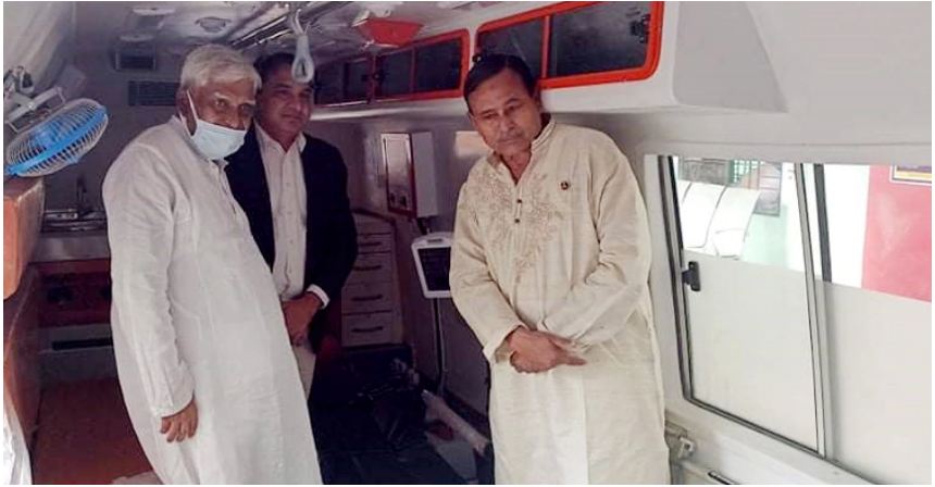 ভারতের উপহার আইসিইউ অ্যাম্বুলেন্স পেল চুয়াডাঙ্গা পৌরবাসী