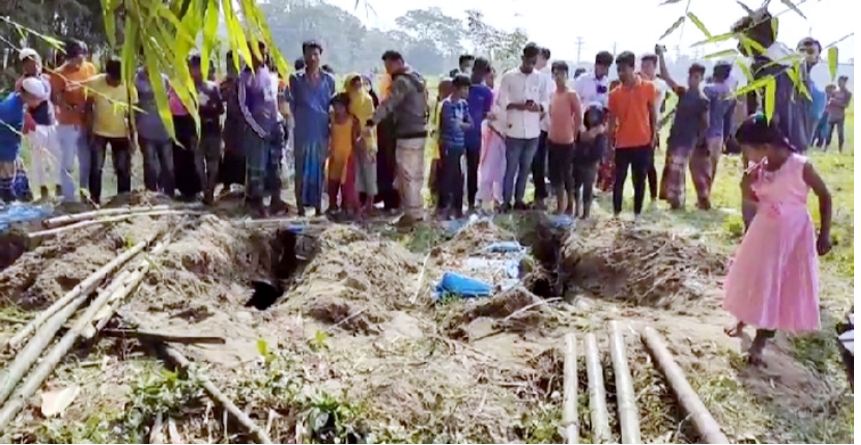 কুলিয়ারচরে কবর থেকে কঙ্কাল চুরির চেষ্টা