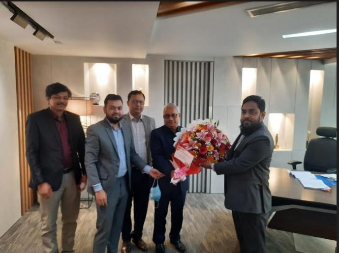ইউসিবি ব্যাংকের নবনিযুক্ত ব্যবস্থাপনা পরিচালককে গ্লোবাল ব্র্যান্ড প্রাঃ লিঃ এর পক্ষ থেকে শুভেচ্ছা