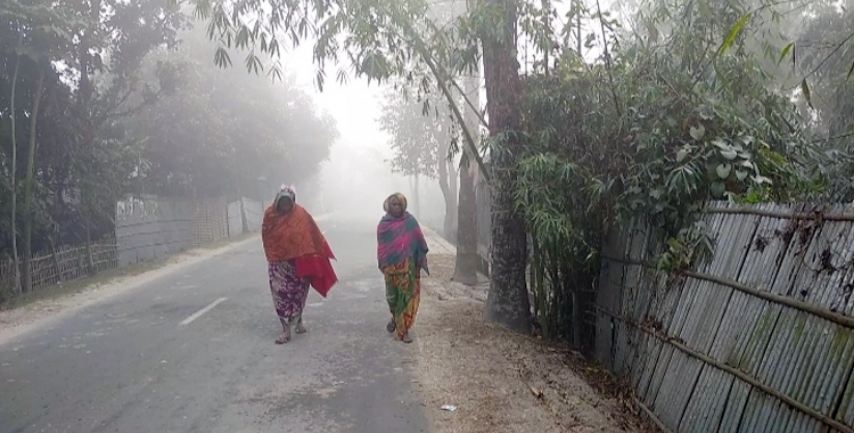 মৃদু শৈত্যপ্রবাহে বিপাকে কুড়িগ্রামের চরবাসী