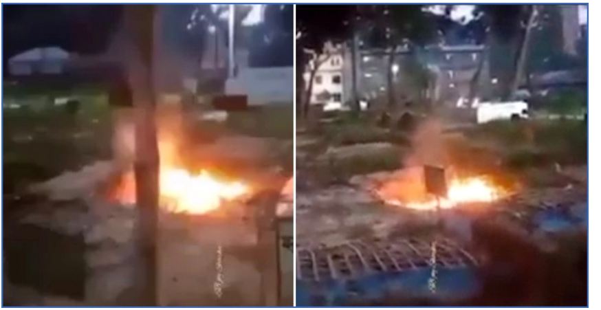 কবরে আগুন দেওয়ার ভিডিও নিয়ে তোলপাড়