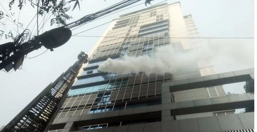 শ্রম ভবনে অগ্নিনির্বাপণ মহড়া