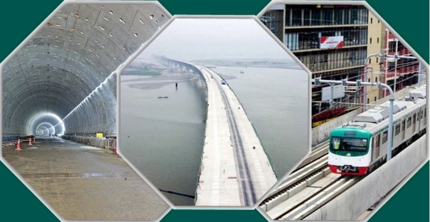 এ বছরেই খুলে দেওয়া হবে পদ্মা সেতু-মেট্রোরেল-কর্ণফুলী টানেল