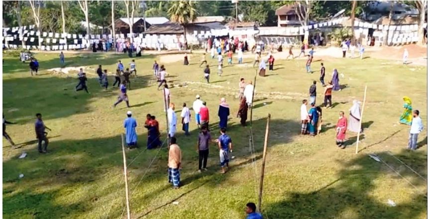 কেন্দ্রে দুই প্রার্থীর সংঘর্ষের মাঝে পড়ে নারী নিহত