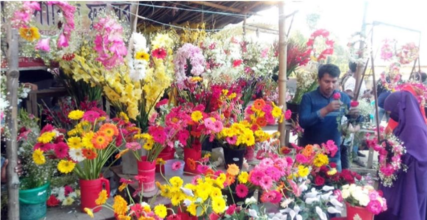 বর্ষবরণে গদখালিতে বিক্রি হয়েছে দেড় কোটি টাকার ফুল