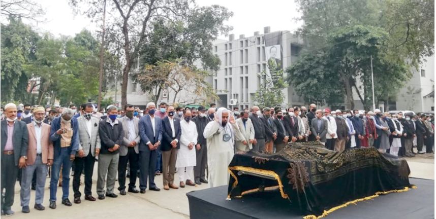 জাতীয় প্রেস ক্লাবে সাংবাদিক পীর হাবিবের প্রথম জানাজা