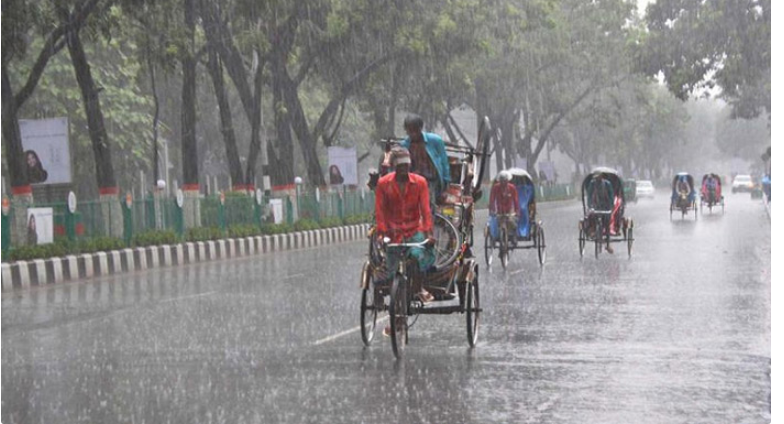 মাঝারি ধরনের ভারী বর্ষণের পূর্বাভাস