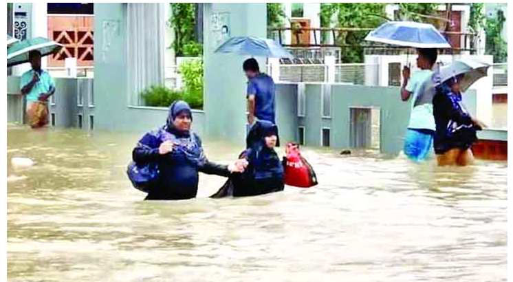 চার কারণে ভয়াবহ রূপে বন্যা
