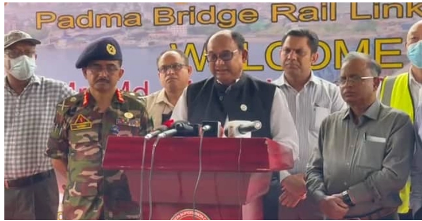 চলতি মাসেই পদ্মা সেতুতে রেল সংযোগের কাজ শুরু