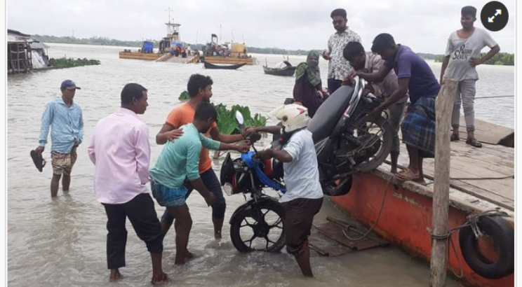 বৃষ্টিহীন বরিশালে ১০ নদীর পানি উপচে নিম্নাঞ্চল প্লাবিত