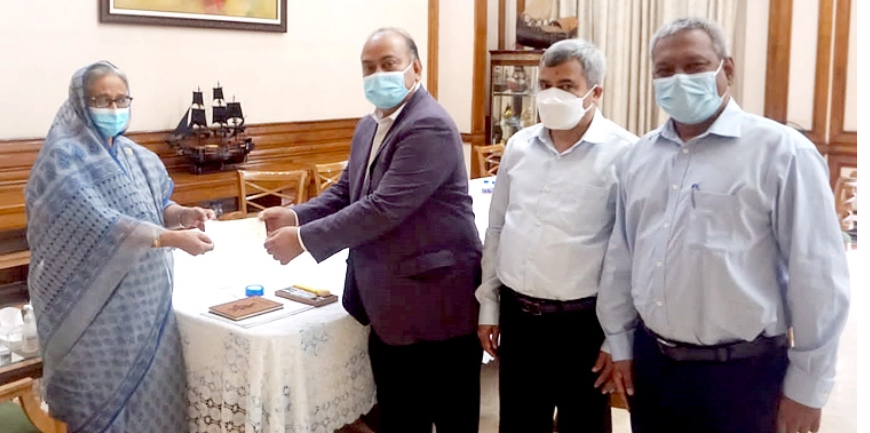 প্রধানমন্ত্রীর ত্রাণ তহবিলে বিএসইসির ৫ কোটি টাকা অনুদান