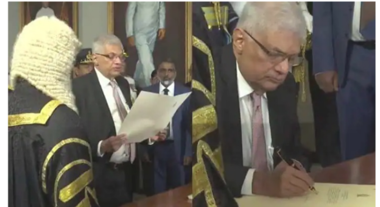 শপথ নিলেন শ্রীলংকার নতুন প্রেসিডেন্ট