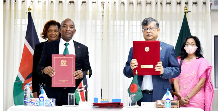 বাংলাদেশ-কেনিয়ার মধ্যে দুই সমঝোতা স্মারক স্বাক্ষর