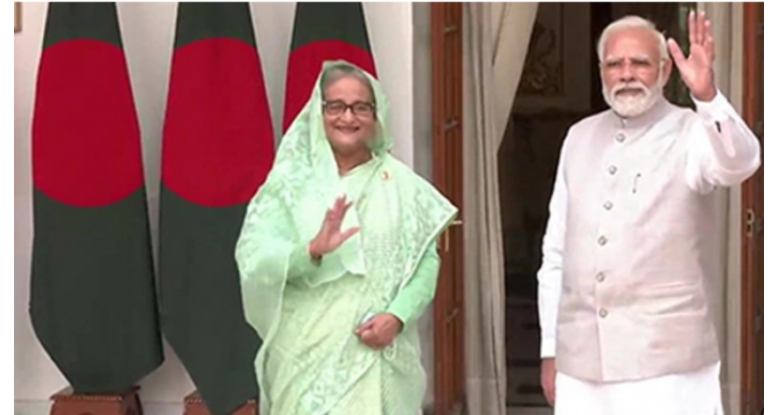 প্রধানমন্ত্রী শেখ হাসিনার সঙ্গে নরেন্দ্র মোদীর বৈঠক