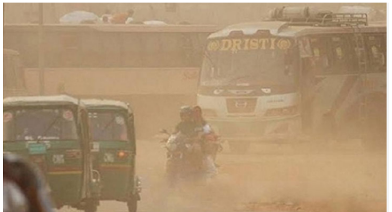 দূষিত বাতাসের শহরের তালিকায় তৃতীয় ঢাকা