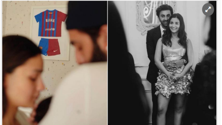 বার্সেলোনার জার্সিতে মেয়ের নাম প্রকাশ করলেন আলিয়া-রণবীর