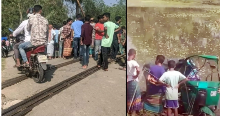 ট্রেনের ধাক্কায় ছিটকে পড়ল অটোরিকশা, নারীসহ নিহত ৪