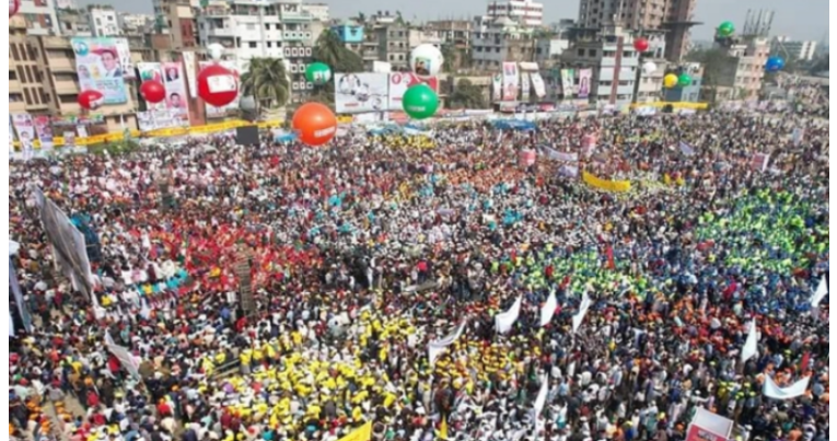 গণসমাবেশ থেকে বিএনপির ১০ দফা ঘোষণা