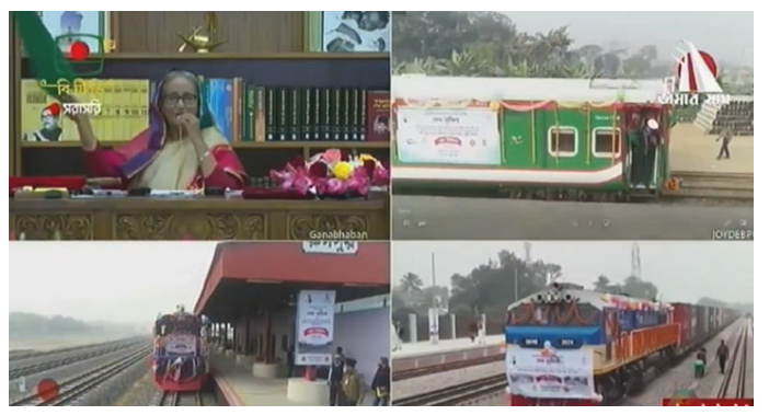 নতুন তিন রেলপথ উদ্বোধন করলেন প্রধানমন্ত্রী