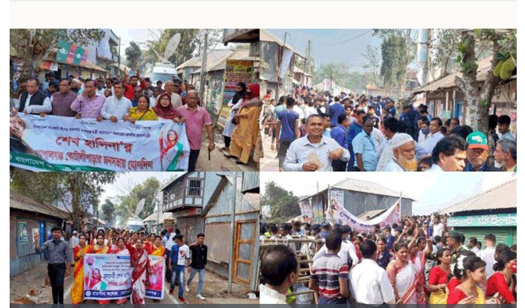প্রধানমন্ত্রীর জনসভাস্থলে স্রোতের মতো ছুটছে মানুষ