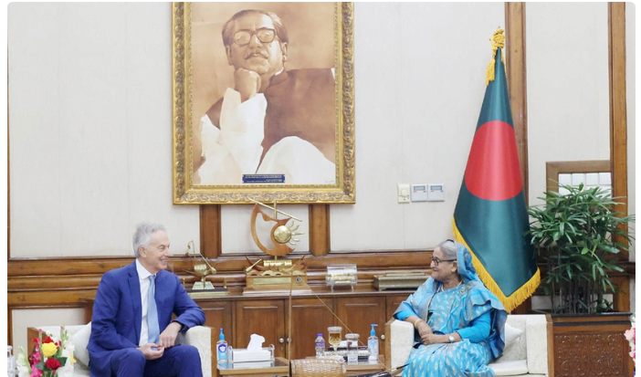 প্রধানমন্ত্রীর সঙ্গে সাক্ষাৎ টনি ব্লেয়ারের