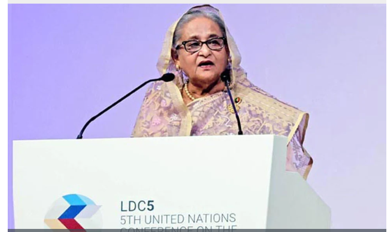 আন্তর্জাতিক সম্প্রদায়কে প্রতিশ্রুত বকেয়া পরিশোধের আহ্বান প্রধানমন্ত্রীর