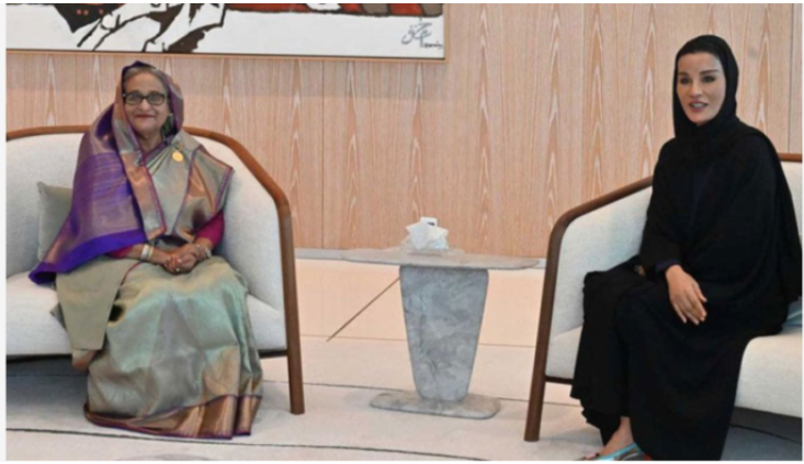 প্রধানমন্ত্রীর সঙ্গে কাতার ফাউন্ডেশনের চেয়ারপারসনের সাক্ষাৎ