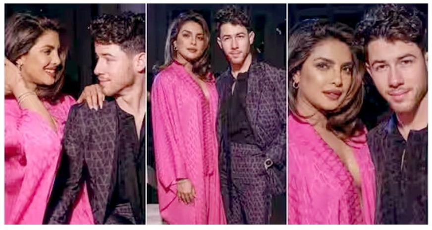 প্যারিস ফ্যাশন সপ্তাহে নিক-প্রিয়াঙ্কা