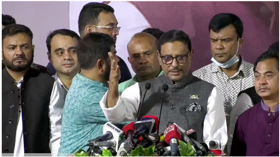 বিদেশিদের কথায় বাংলার মানুষ ভোট দেবে না : বিএনপিকে কাদের