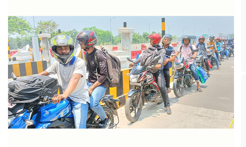 প্রথম দিনে পদ্মা সেতু দিয়ে ৬ হাজার মোটরসাইকেল পারাবার, বাঁধভাঙা উচ্ছ্বাস