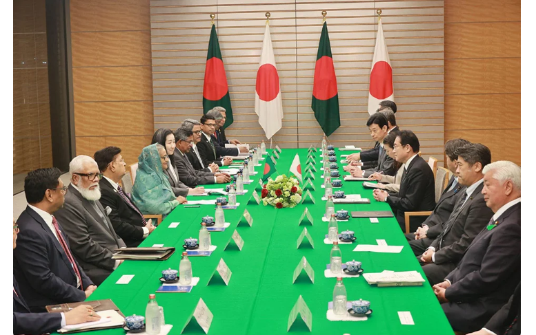 শেখ হাসিনা-ফুমিও কিশিদার মধ্যে দ্বিপাক্ষিক আলোচনা