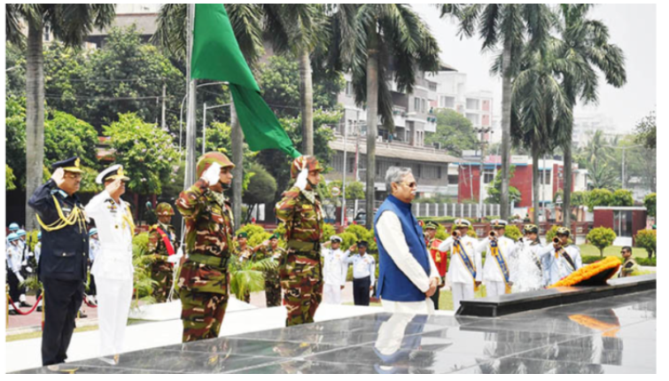 সশস্ত্র বাহিনীর শহীদদের প্রতি রাষ্ট্রপতির শ্রদ্ধা