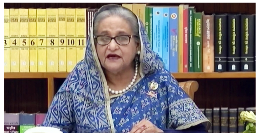 সংবাদ সম্মেলনে প্রধানমন্ত্রী