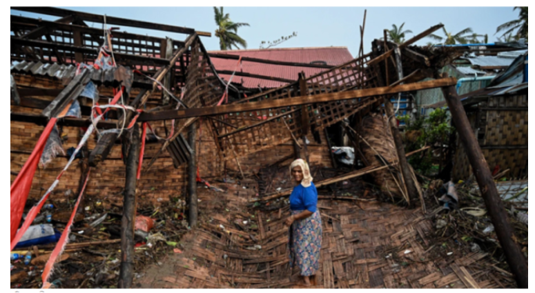 ঘূর্ণিঝড় মোখা মিয়ানমারে প্রাণ গেলো ১১৭ রোহিঙ্গার