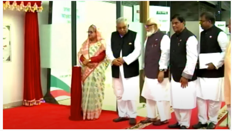 ঢাকা জেলা আ.লীগের নিজস্ব কার্যালয় উদ্বোধন করলেন শেখ হাসিনা