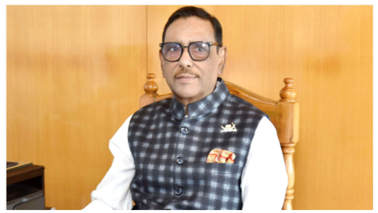 কাঙ্ক্ষিত স্যাংশন না পেয়ে মির্জা ফখরুল প্রলাপ বকছেন : কাদের