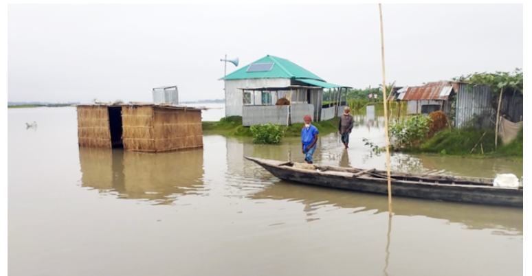 কুড়িগ্রামে চর-নিম্নাঞ্চল প্লাবিত, ঈদের আগেই বন্যার শঙ্কা