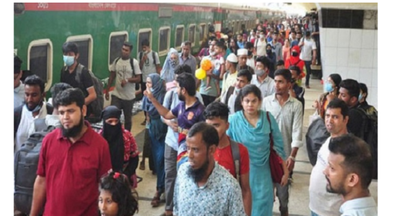 ট্রেনে ঈদযাত্রা শুরু আজ