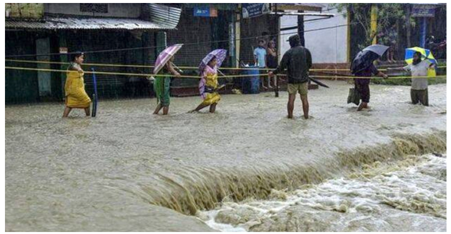 আসামে বন্যা পরিস্থিতি ভয়াবহ, নিহত ৩