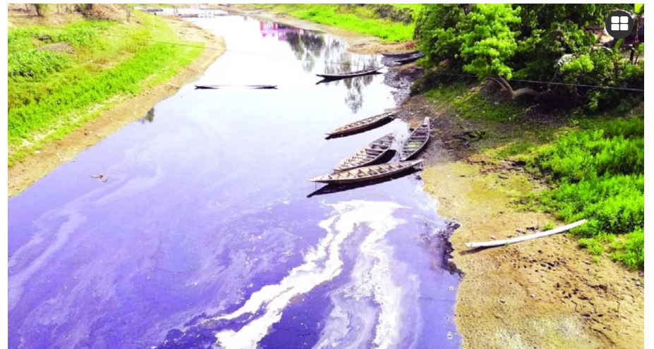 দূষিত বর্জ্যে অস্তিত্বসংকটে সুতাং নদী, স্বাস্থ্য ঝুঁকিতে তীরবর্তী মানুষ