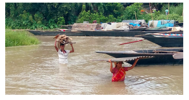 যমুনায় বিলীন বসতবাড়ি এই ঈদেও পাতে উঠবে না মাংস