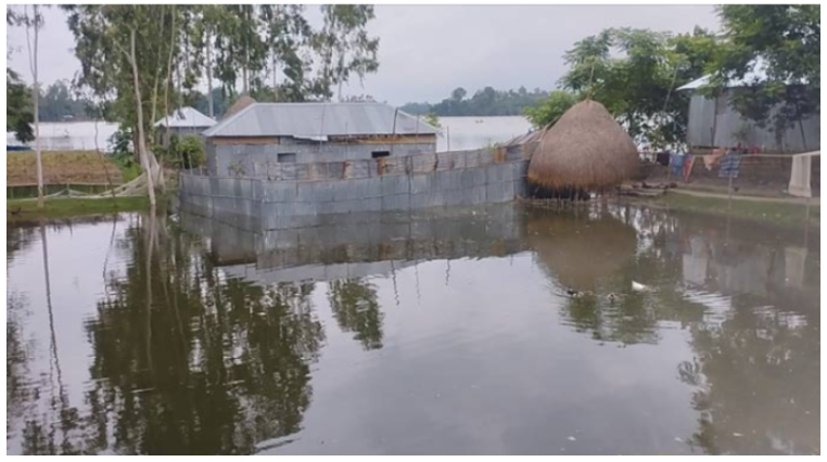 কুড়িগ্রামে বাড়ছে নদ-নদীর পানি
