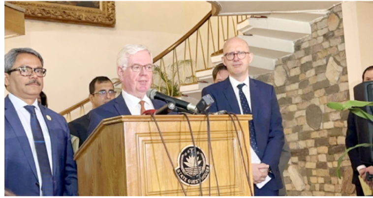 গণতান্ত্রিক ও শান্তিপূর্ণ পরিবেশে নির্বাচনের প্রত্যাশা গিলমোরের