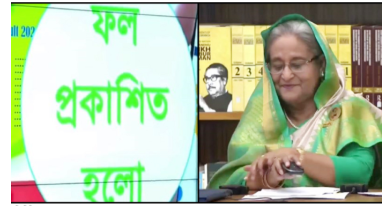 এসএসসির ফল প্রকাশ উদ্বোধন করলেন প্রধানমন্ত্রী