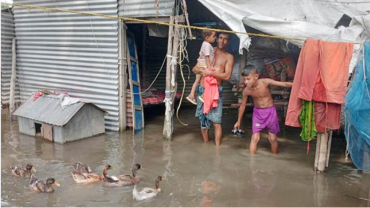 সিরাজগঞ্জে বাড়ছে সব নদ-নদীর পানি